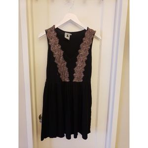 Esther's Archive Lace Front Knit Sweater Dress